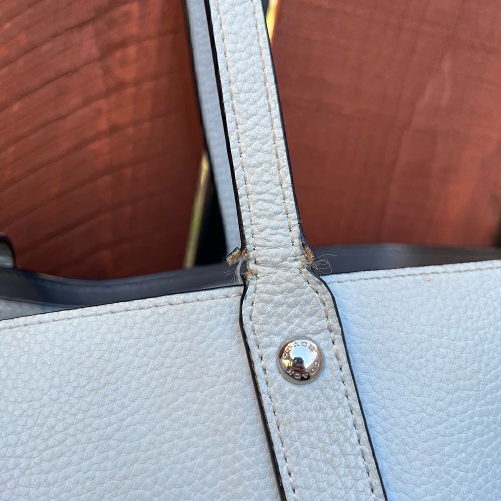 Coach Market Tote Bag Style No. 58849 Light blue - Picture 9 of 12
